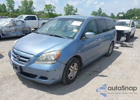 2007 Honda Odyssey Ex-L from USA, damaged, VIN 5FNRL38787B142724